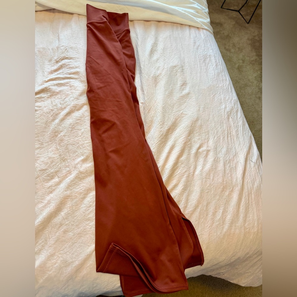 Gilly Hicks Rust-Brown Flare Pants - Picture 2 of 4
